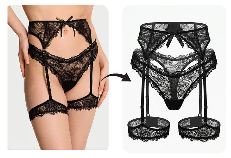 kohls garter belt Retro Garter Belt and Bra Sets
